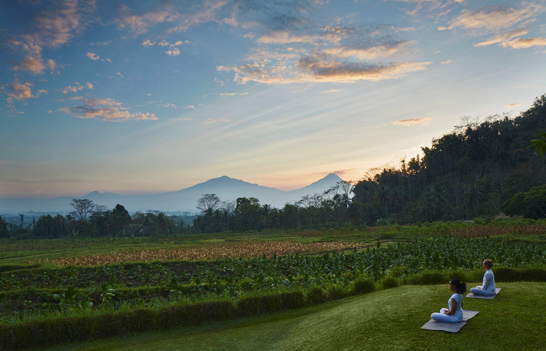 Amanjiwo, Java, Indonesia. Luxury Hotel Review by TravelPlusStyle. Photo © Aman Resorts amanjiwo-indonesia-yoga_high-res_11252