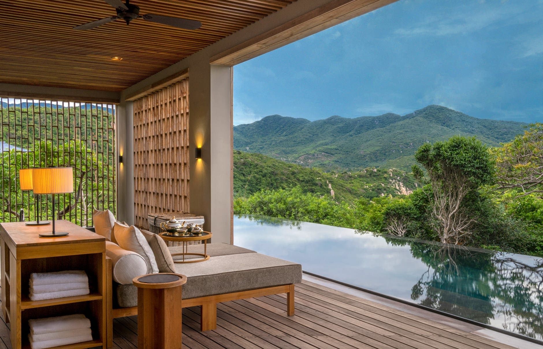 Amanoi Resort, Nha Trang, Vietnam. Luxury Hotel Review by TravelPlusStyle. Photo © Aman Resorts amanoi-spa-house-relaxation-sala-and-pool