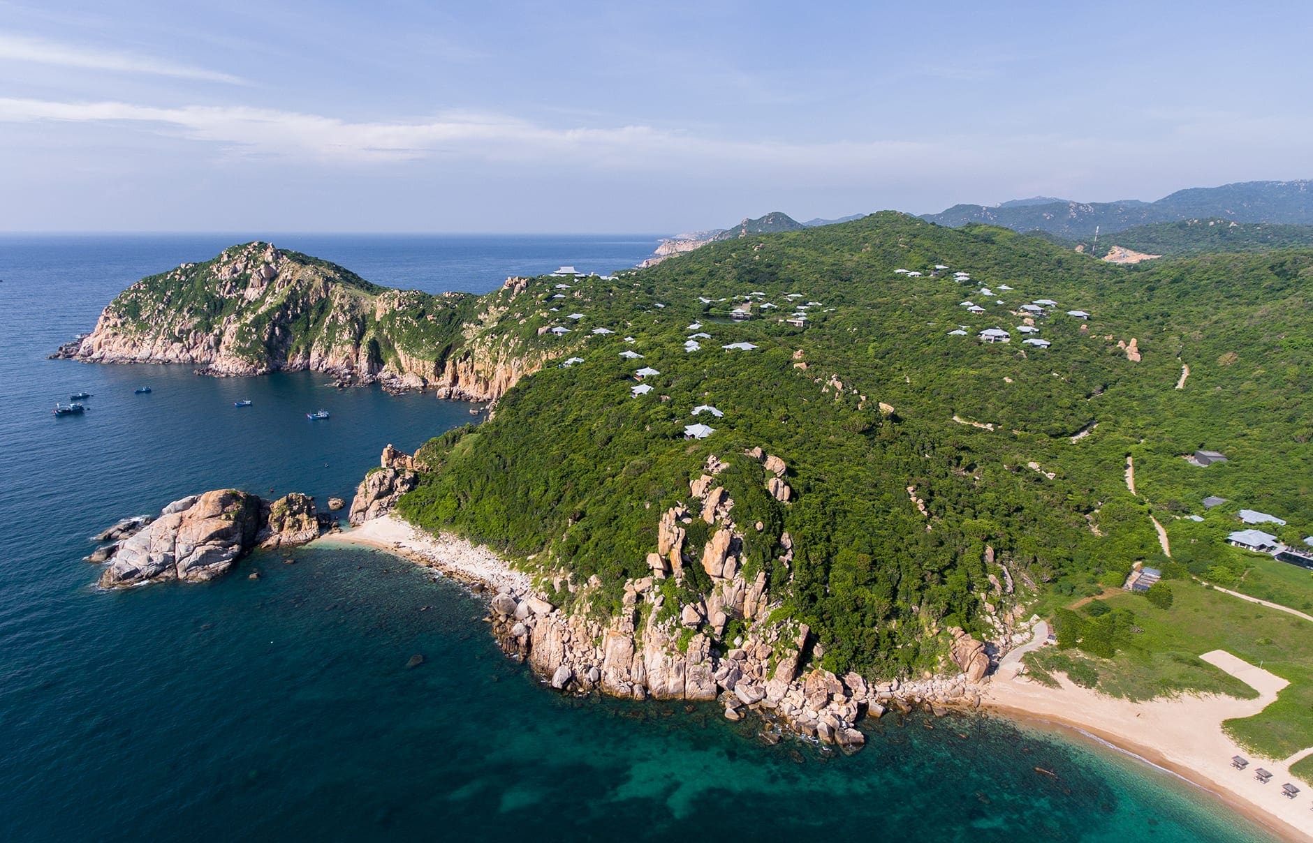 Amanoi Resort, Nha Trang, Vietnam. Luxury Hotel Review by TravelPlusStyle. Photo © Aman Resorts amanoi-vietnam-aerial-view-