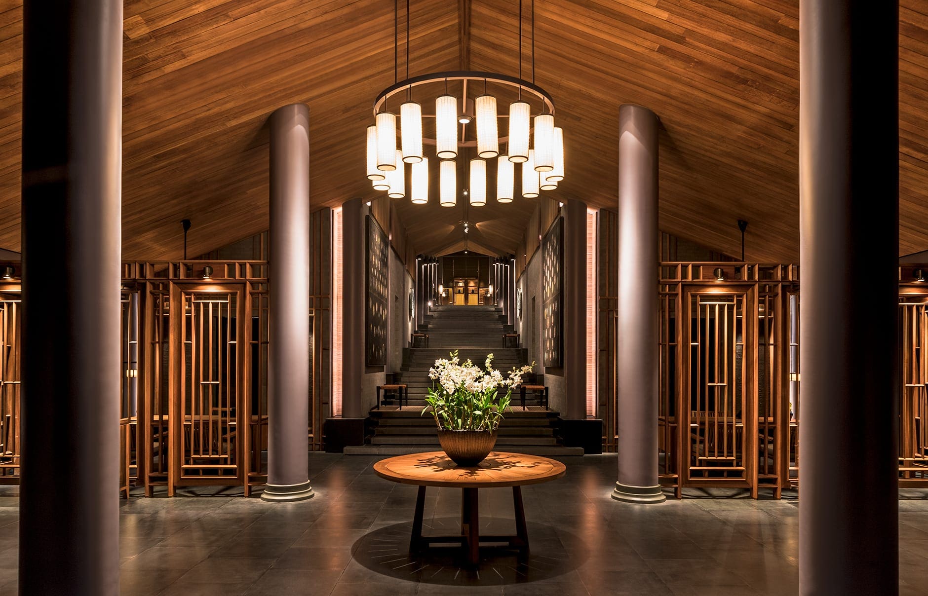 Amanoi Resort, Nha Trang, Vietnam. Luxury Hotel Review by TravelPlusStyle. Photo © Aman Resorts amanoi-vietnam-lobby-area-view