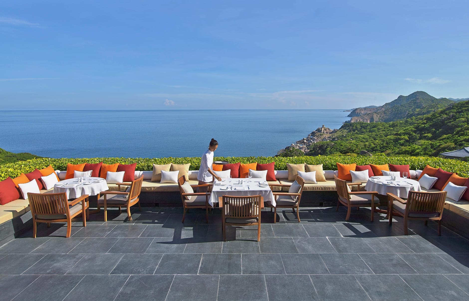 Amanoi Resort, Nha Trang, Vietnam. Luxury Hotel Review by TravelPlusStyle. Photo © Aman Resorts manoi-central-pavilion-terrace