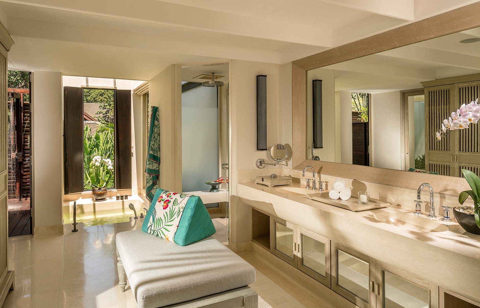 Anantara Mai Khao Phuket Villas, Thailand. Hotel Review by TravelPlusStyle. Photo © Anantara Hotels & Resorts 91456534-h1-apk_jim_thompsonsuite_masterbathroom_g_a_m