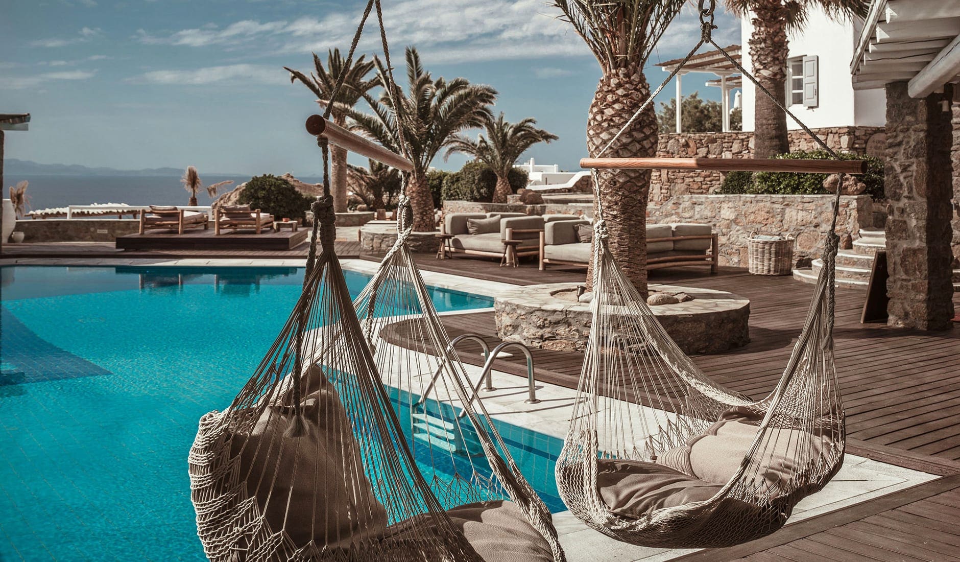 Soho Roc House, Mykonos, Greece. TravelPlusStyle.com 04-pool-house-tour-soho-roc-house