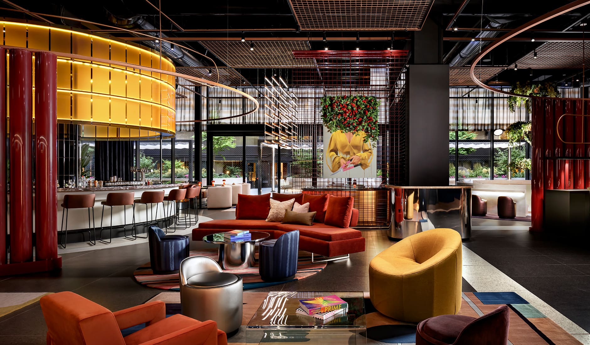 W Toronto, Toronto, Canada. The Best Luxury Hotel Openings of 2022 by TravelPlusStyle.com W Toronto Living Room