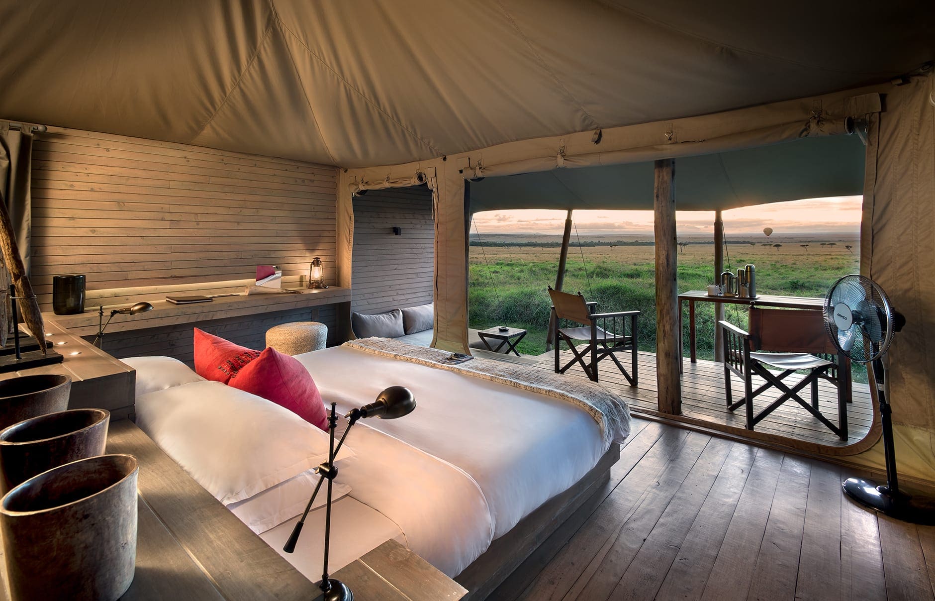 &Beyond Kichwa Tembo Tented Camp, Masai Mara, Kenya. Review by TravelPlusStyle. Photo © &Beyond superior-view-tent-andbeyond-kichwa-tembo-_2_