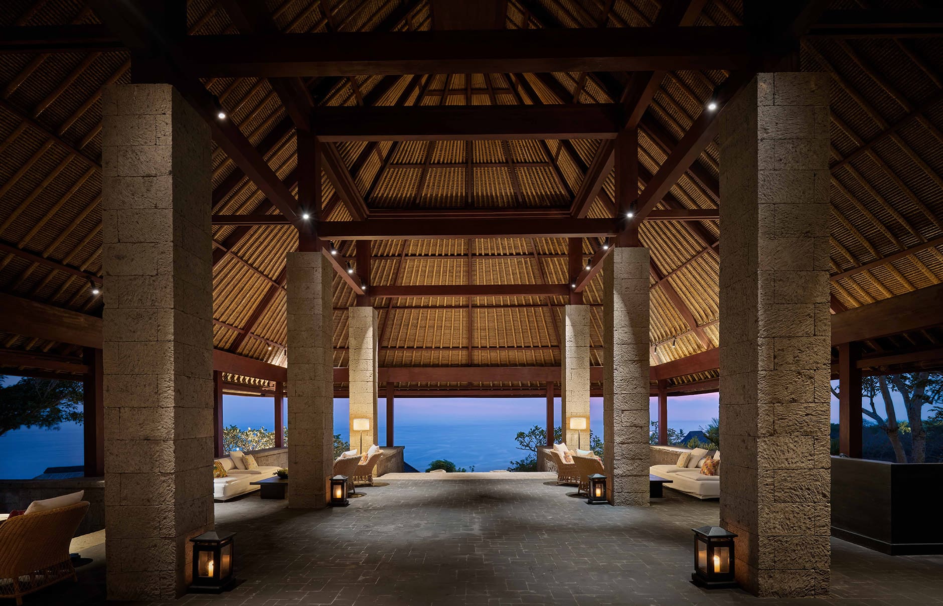Bulgari Resort Bali, Uluwatu, Indonesia. Luxury Hotel Review by TravelPlusStyle. Photo © Bulgari Hotels & Resorts arrival-pavillion