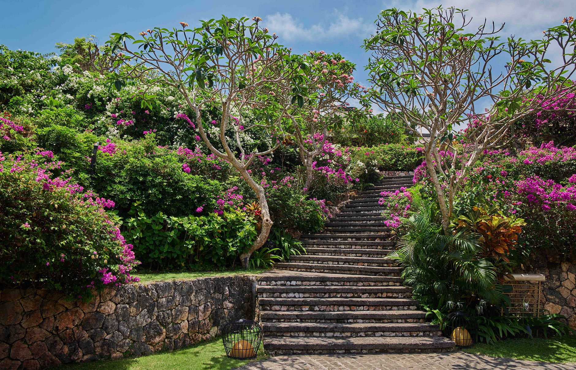 Bulgari Resort Bali, Uluwatu, Indonesia. Luxury Hotel Review by TravelPlusStyle. Photo © Bulgari Hotels & Resorts resort-garden