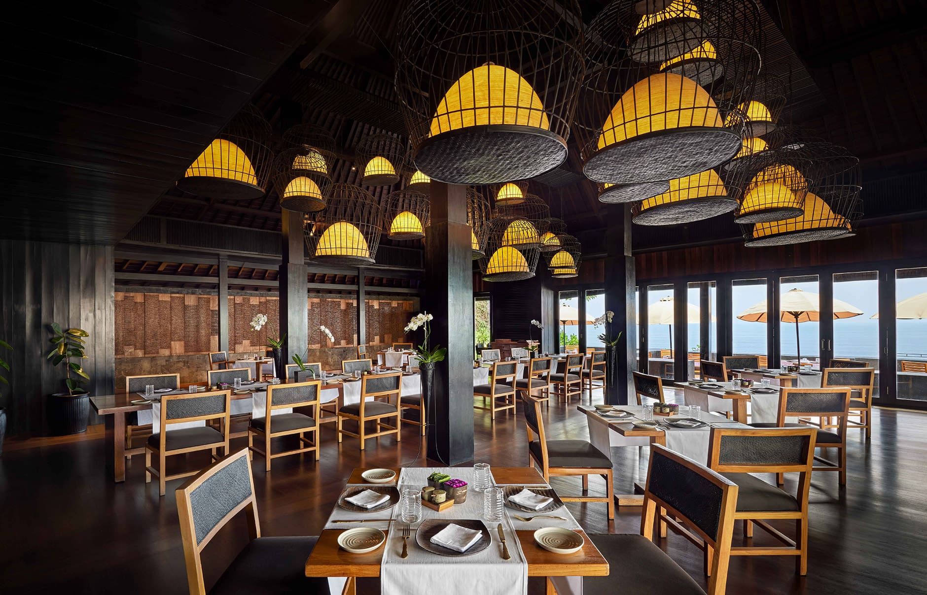 Bulgari Resort Bali, Uluwatu, Indonesia. Luxury Hotel Review by TravelPlusStyle. Photo © Bulgari Hotels & Resorts sangkar-restaurant_1
