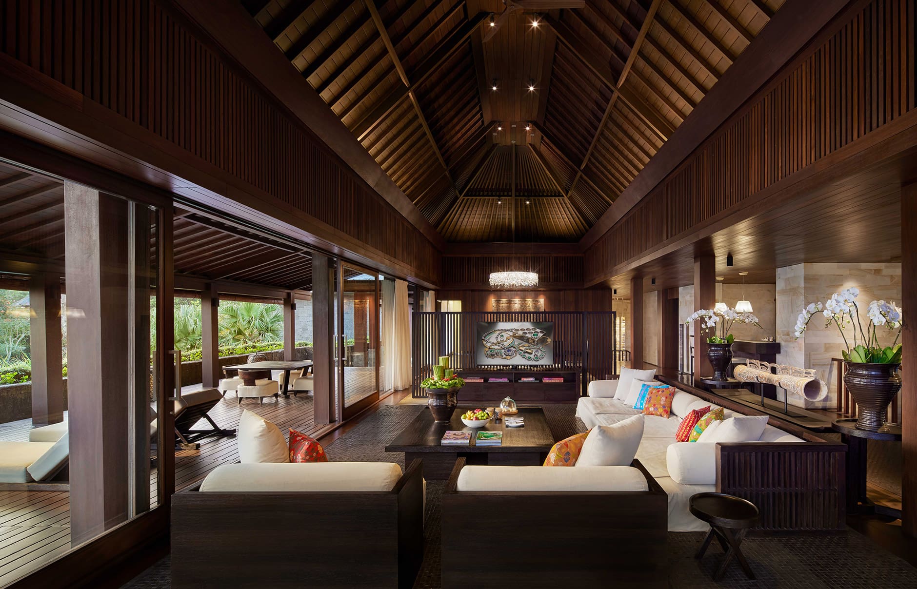 Bulgari Resort Bali, Uluwatu, Indonesia. Luxury Hotel Review by TravelPlusStyle. Photo © Bulgari Hotels & Resorts the-mansions-living-room