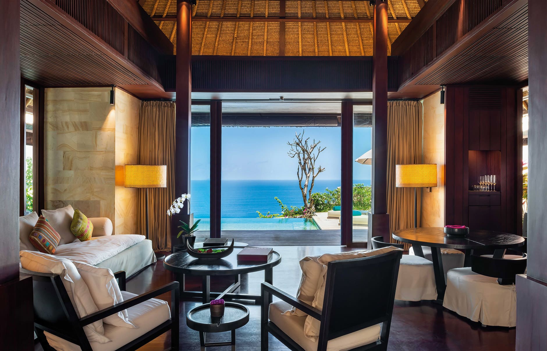 Bulgari Resort Bali, Uluwatu, Indonesia. Luxury Hotel Review by TravelPlusStyle. Photo © Bulgari Hotels & Resorts two-bedroom-villa-cliff