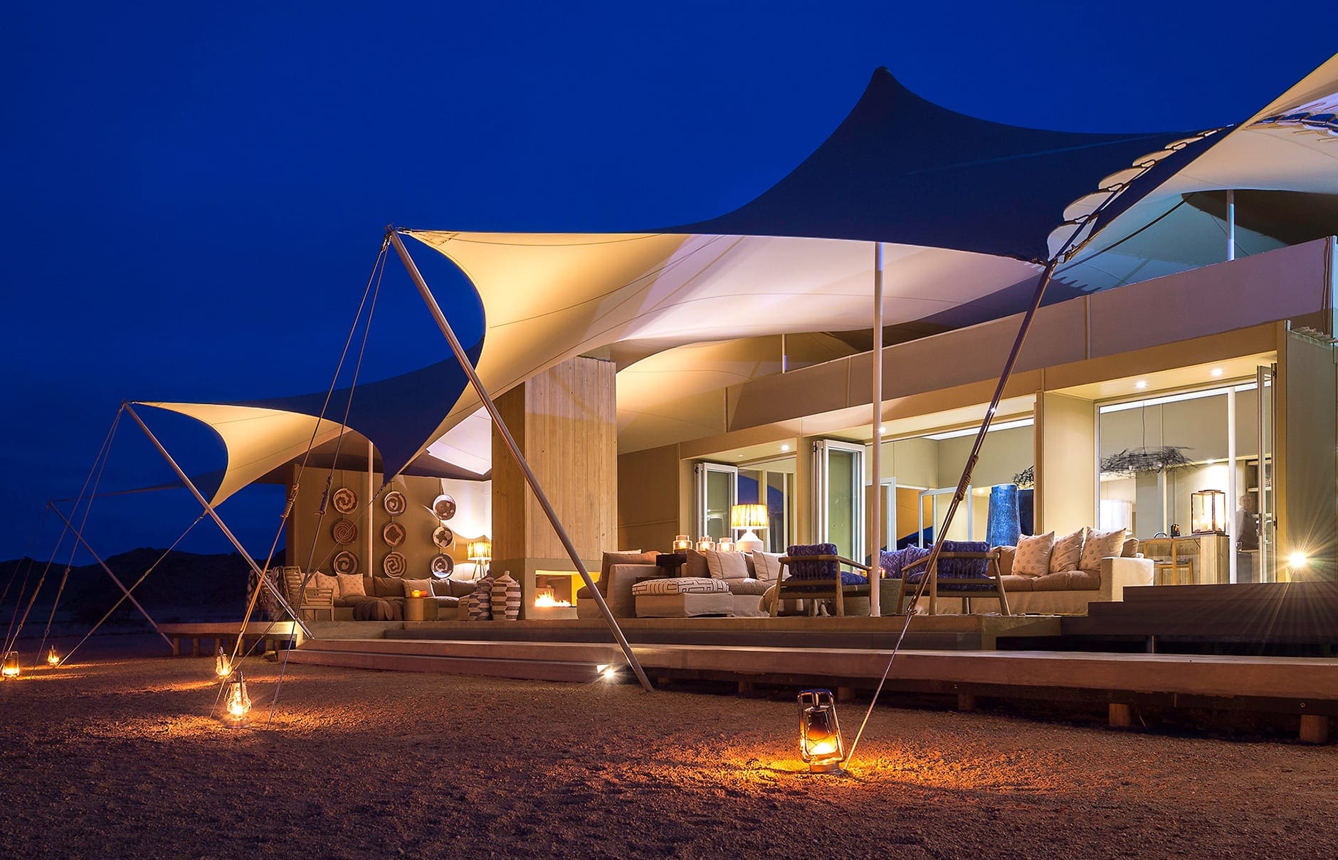 Hoanib Skeleton Coast Camp, Namibia. TravelPlusStyle.com camp