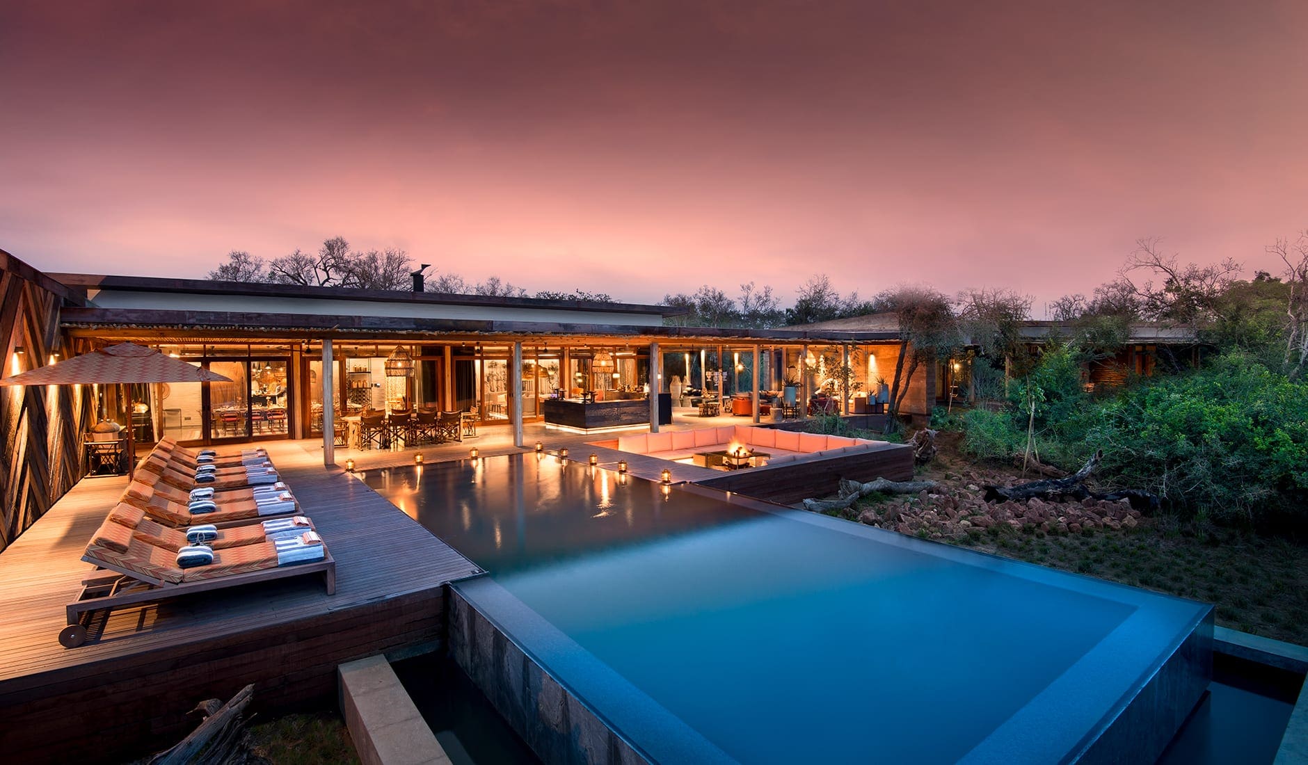 &Beyond Phinda Homestead, South Africa. TravelPlusStyle.com exterior-of-andbeyond-phinda-homestead