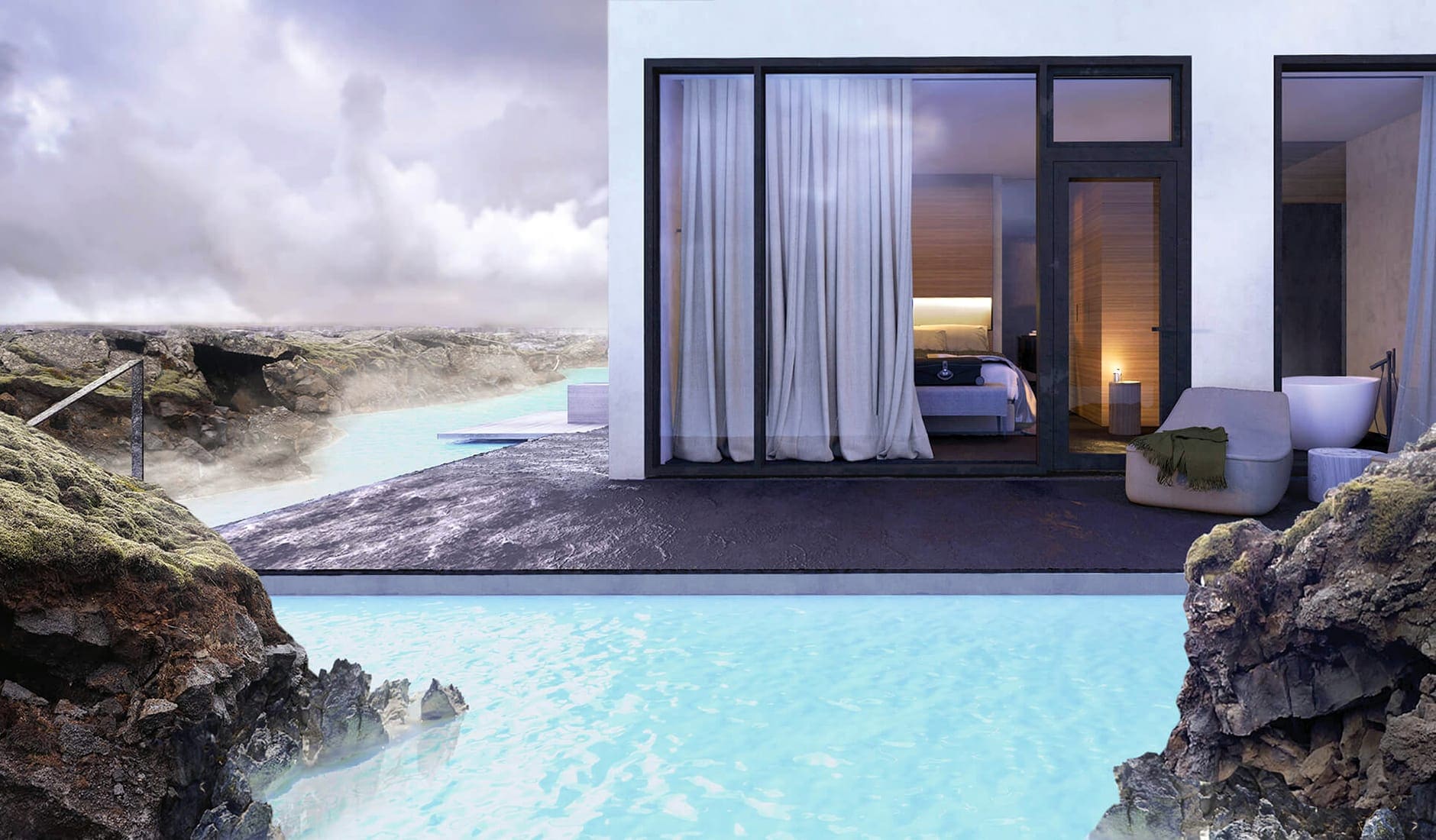The Retreat at Blue Lagoon, Iceland. TravelPlusStyle.com suite_ad-1-2
