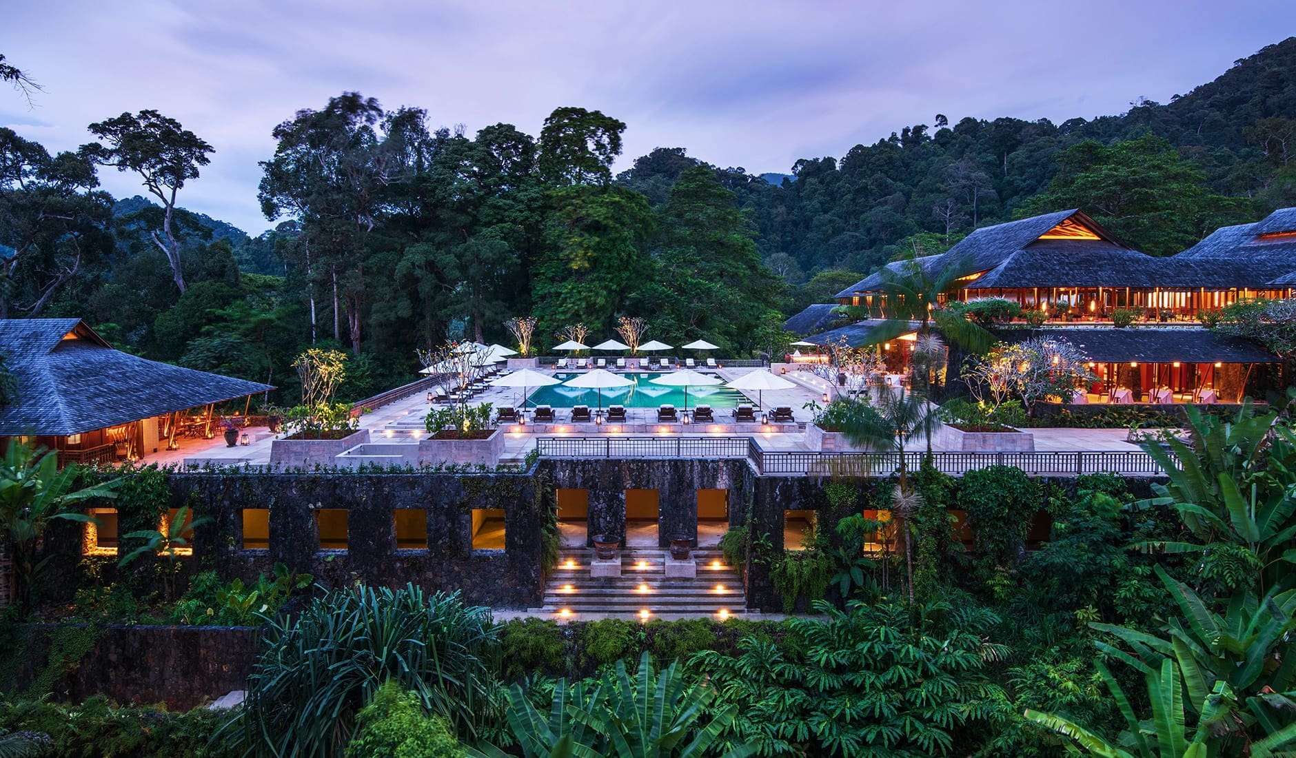 The Datai Langkawi, Malaysia. TravelPlusStyle.com the-datai_2019_aerial-view-3-hero-shot