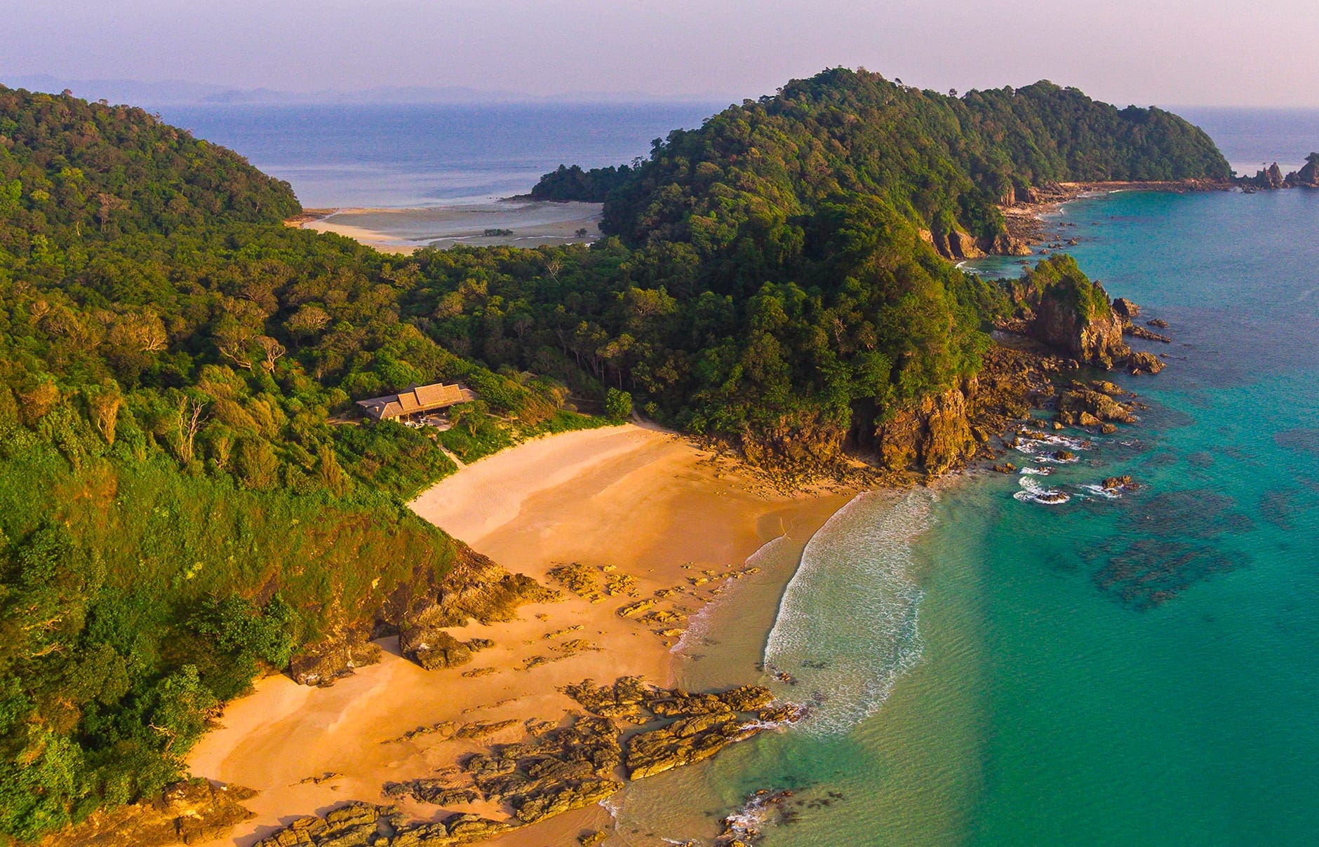 Wa Ale Island Resort, Myeik Archipelago, Myanmar. Hotel Review by TravelPlusStyle. Photo © Wa Ale Island Resort wa-ale-island-resort-aerial-shot