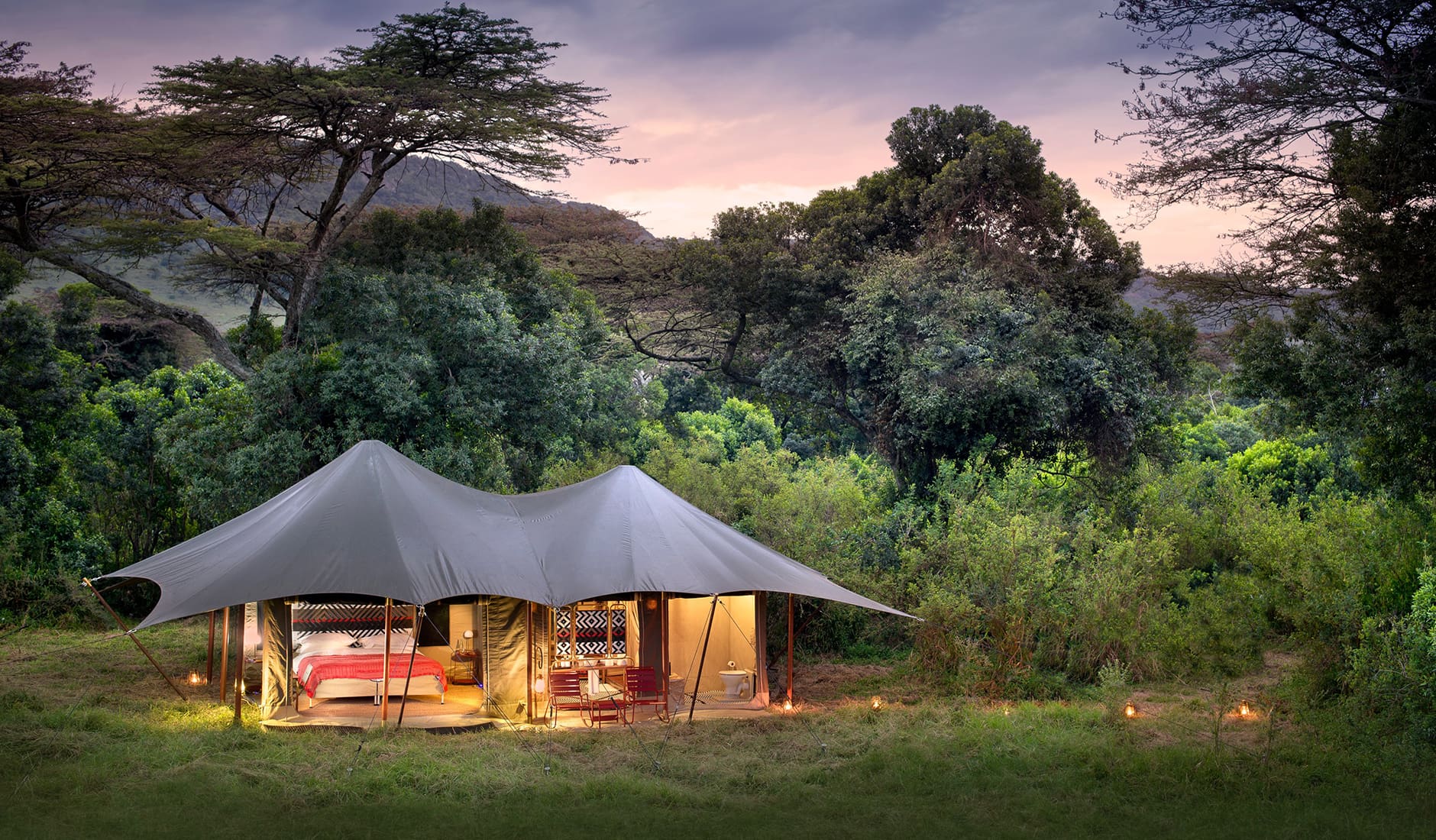 Angama Safari Camp, Maasai Mara, Kenya. The Top 100 Luxury Hotel Openings of 2020 by TravelPlusStyle.com e-m8evoxsaeqg_e