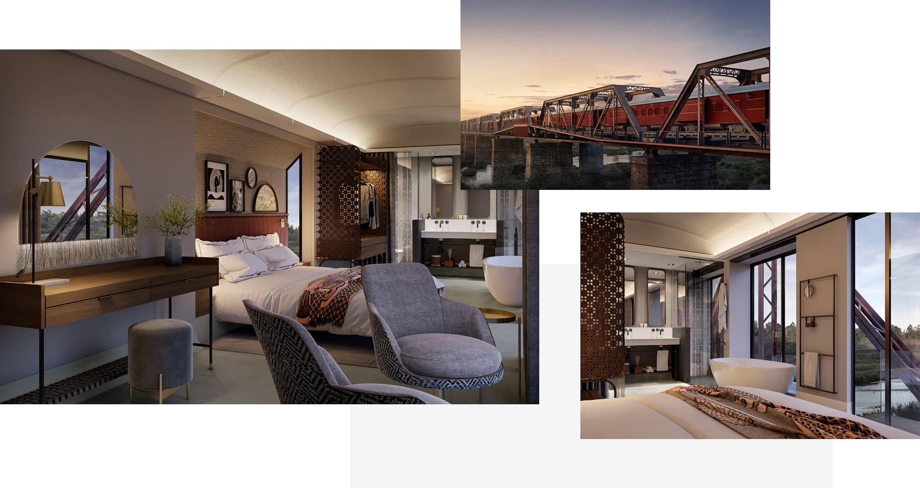 Kruger Shalati - The Train on the Bridge, Kruger National Park, South Africa. The Top 100 Luxury Hotel Openings of 2020 by TravelPlusStyle.com train-komp-narrow
