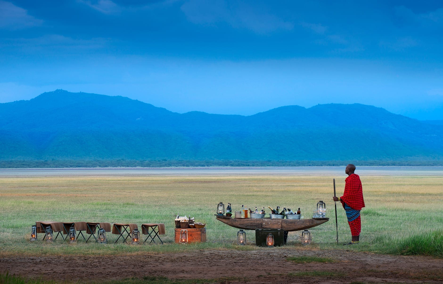 andBeyond Lake Manyara Tree Lodge, Tanzania. Hotel Review by TravelPlusStyle. Photo © &Beyond drink-stop-andbeyond-lake-manyara-tree-lodge