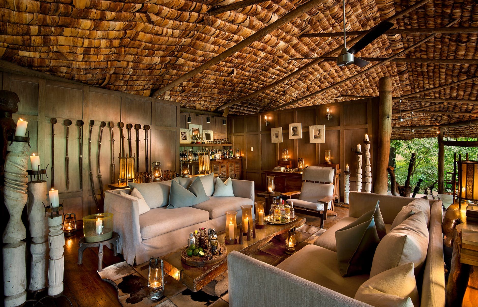 andBeyond Lake Manyara Tree Lodge, Tanzania. Hotel Review by TravelPlusStyle. Photo © &Beyond lounge-area-andbeyond-lake-manyara-tree-lodge