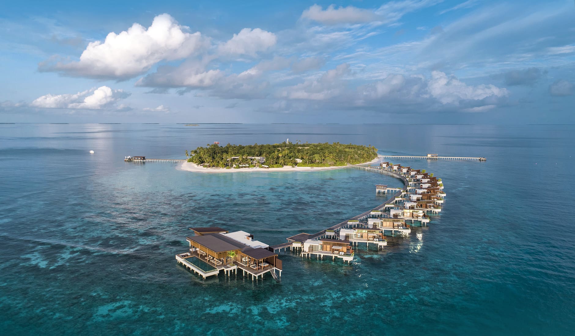 Park Hyatt Maldives Hadahaa, Maldives. The Best Luxury Resorts in the Maldives by TravelPlusStyle.com MLDPH_P0405 Presidential Residence Aerial View