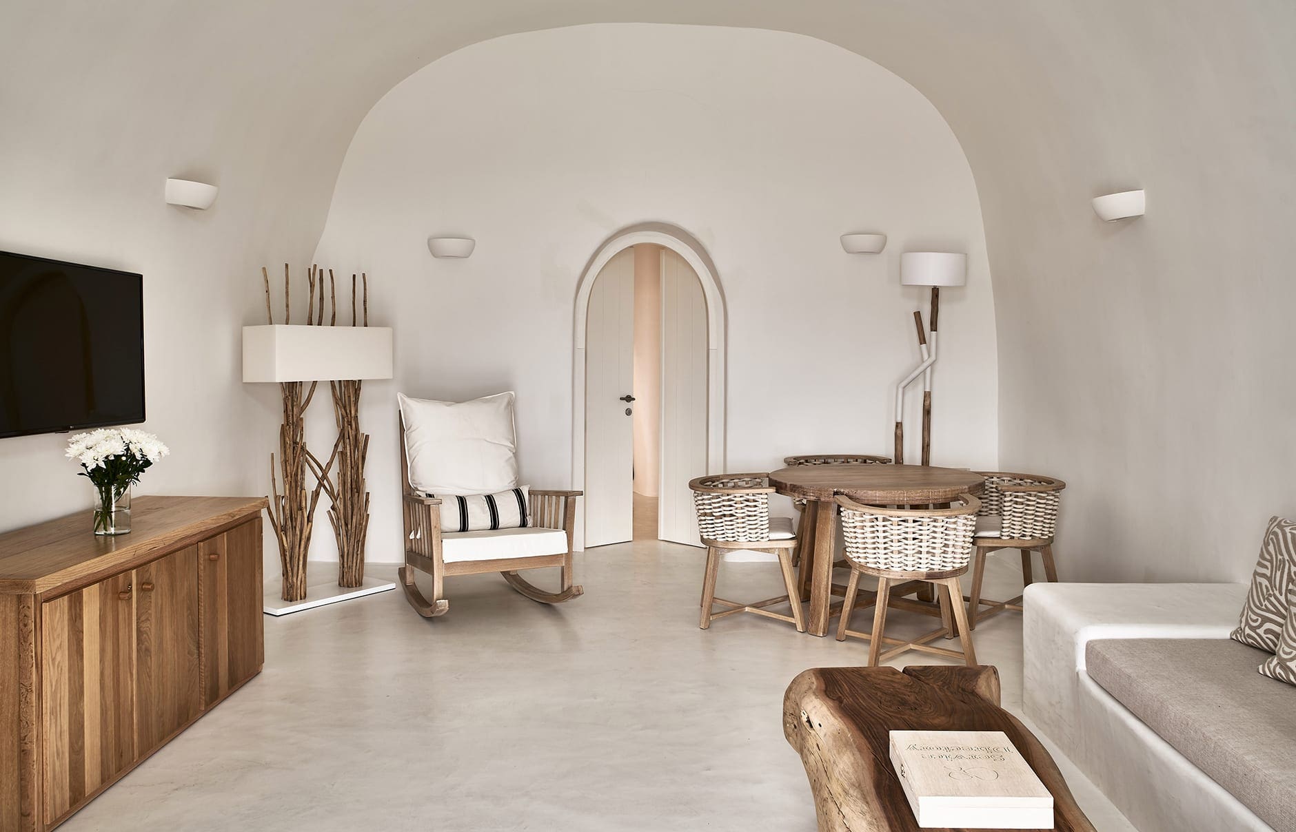 Mystique, Santorini, Greece. Hotel Review by TravelPlusStyle. Photo © Marriott International 103746933-h1-jtrml-holistic-villa-4474-hor-clsc