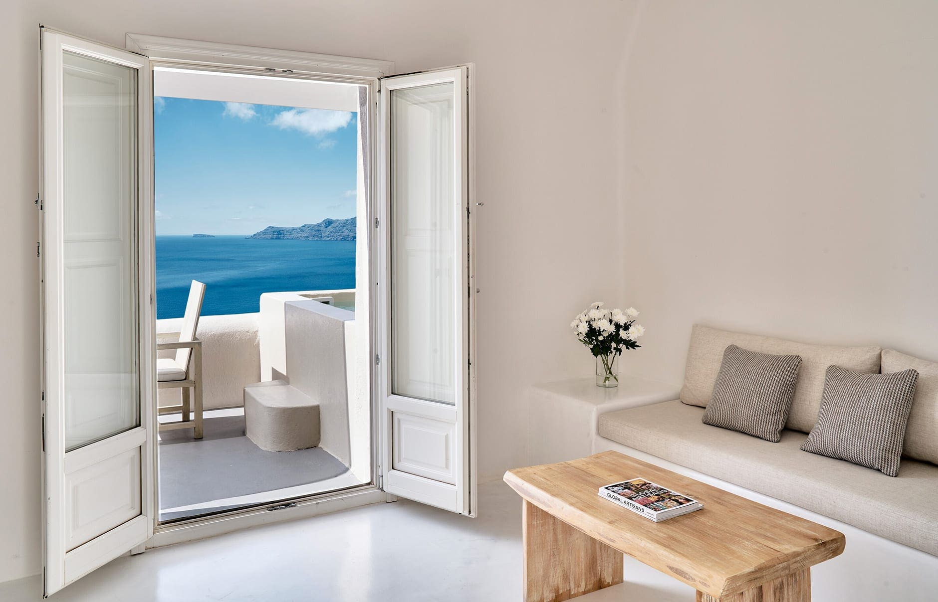 Mystique, Santorini, Greece. Hotel Review by TravelPlusStyle. Photo © Marriott International jtrml-spiritual-suite-4992-hor-clsc