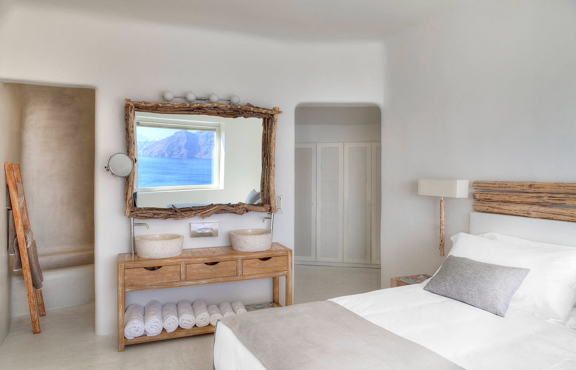 Mystique, Santorini, Greece. Hotel Review by TravelPlusStyle. Photo © Marriott International jtrml-villa-6836-hor-clsc