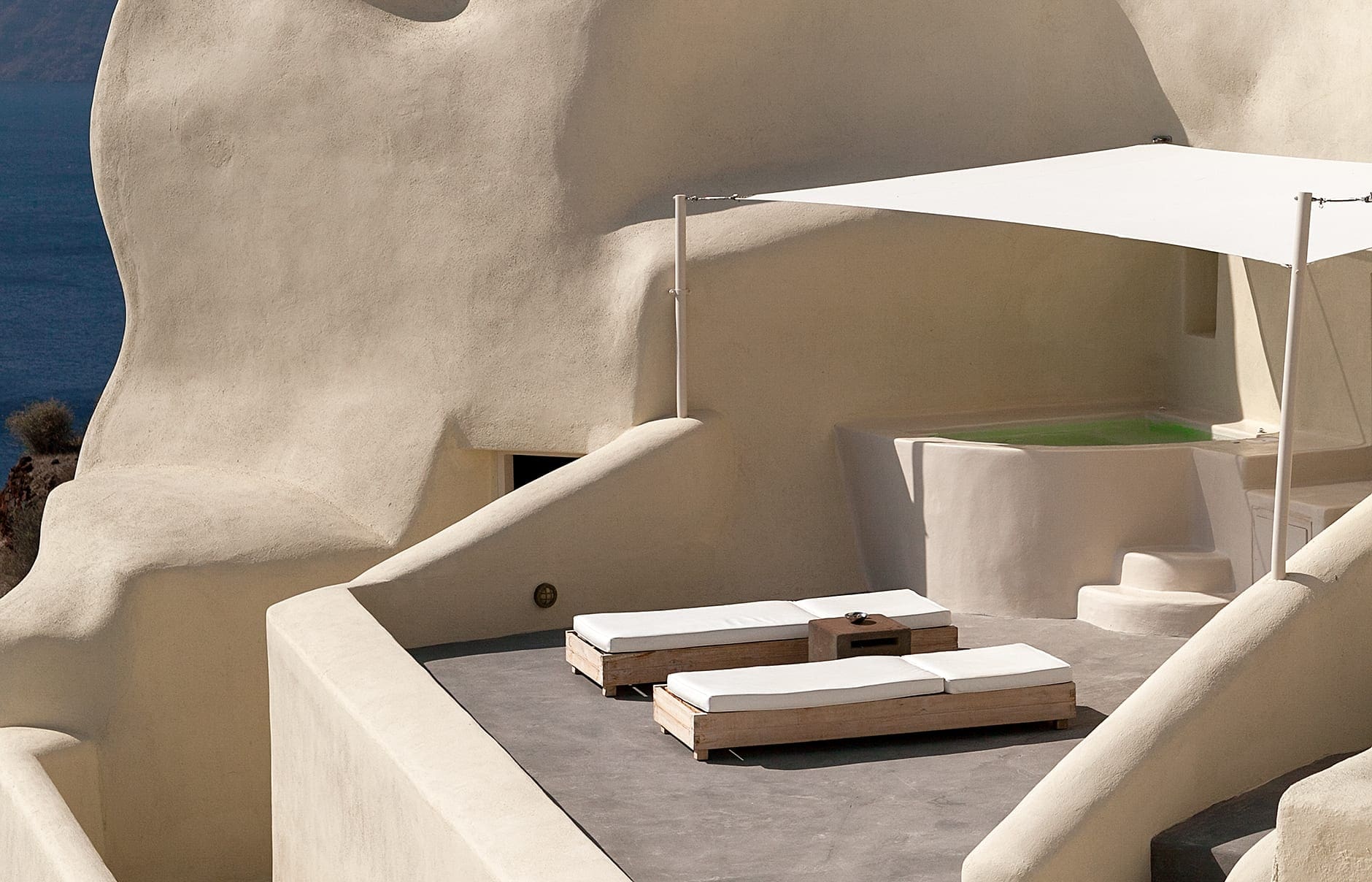 Mystique, Santorini, Greece. Hotel Review by TravelPlusStyle. Photo © Marriott International lux3022ex-166830