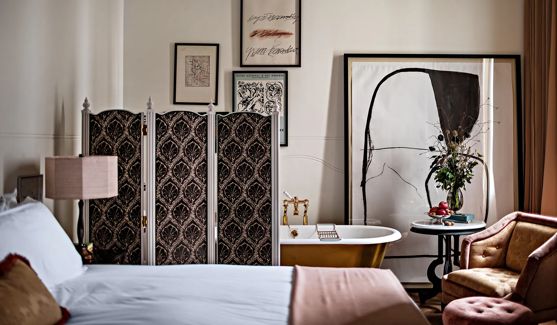 NoMad London, London, UK. The Best Luxury Hotel Openings of 2021 by TravelPlusStyle.com nomad-london-hotel-bedroom-1619560009