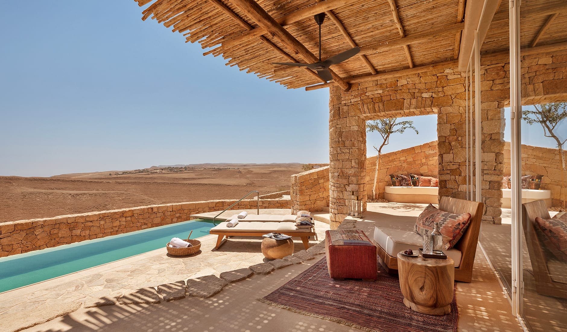 Six Senses Shaharut, Israel. TravelPlusStyle.com panorama_pool_villa-outdoor_terrace2_8040-original