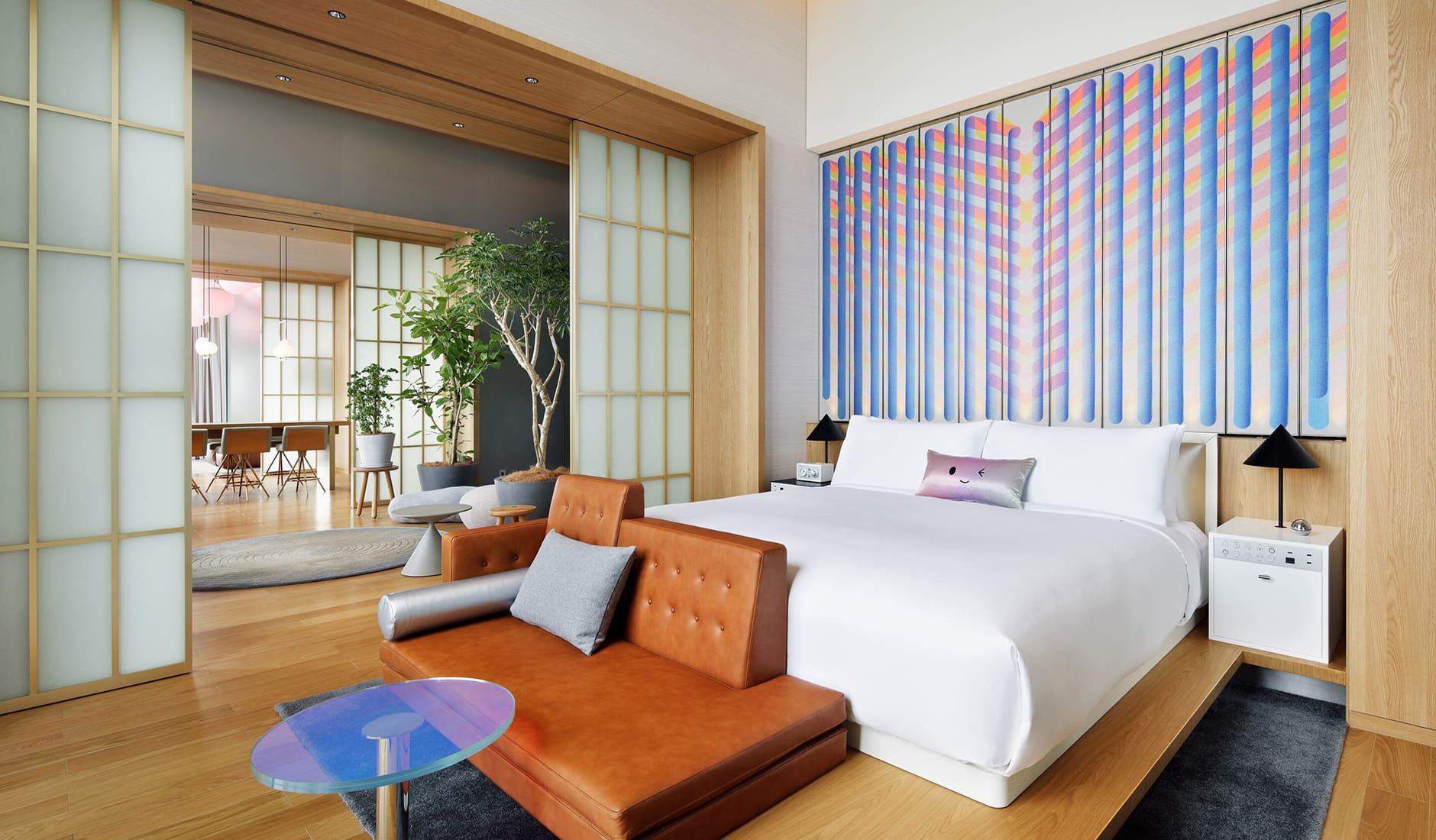 W Osaka, Osaka, Japan. TravelPlusStyle.com w-osakaosaow-extreme-wow-bedroom-0953-hor-clsc