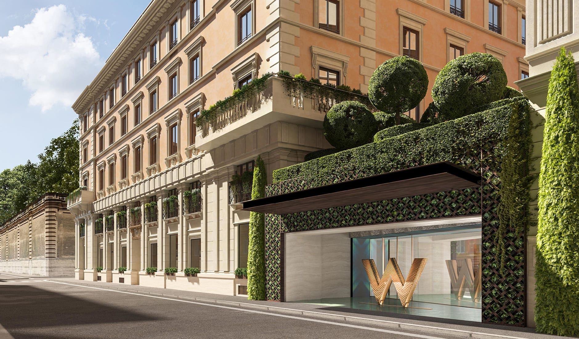 W Rome, Rome, Italy. The Best Luxury Hotel Openings of 2021 by TravelPlusStyle.com w_rome