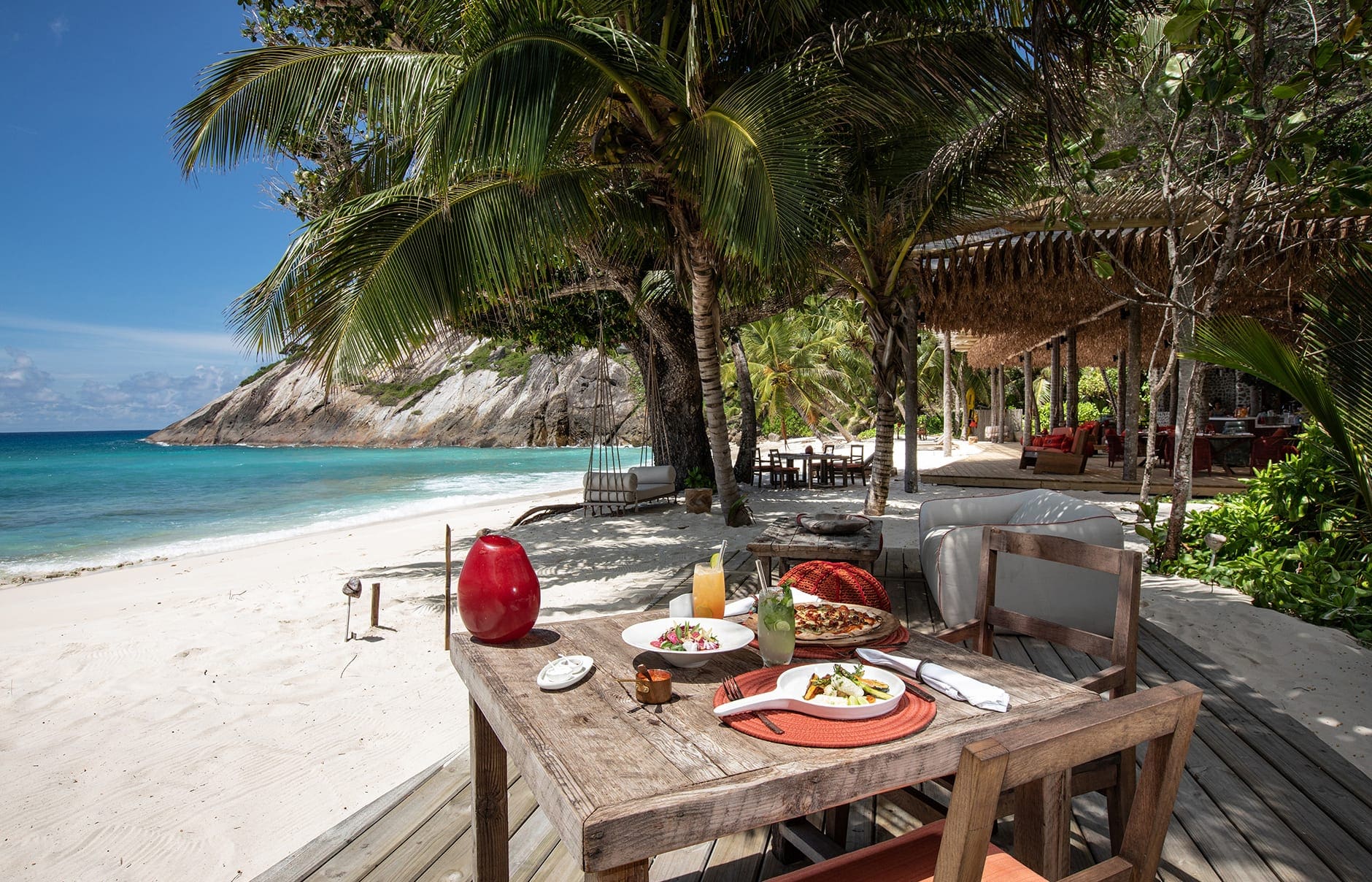 North Island, a Luxury Collection Resort, Seychelles. Luxury Hotel Review by TravelPlusStyle. Photo © North Island 117277667-h1-sezlc-west-beach-5107-hor-clsc