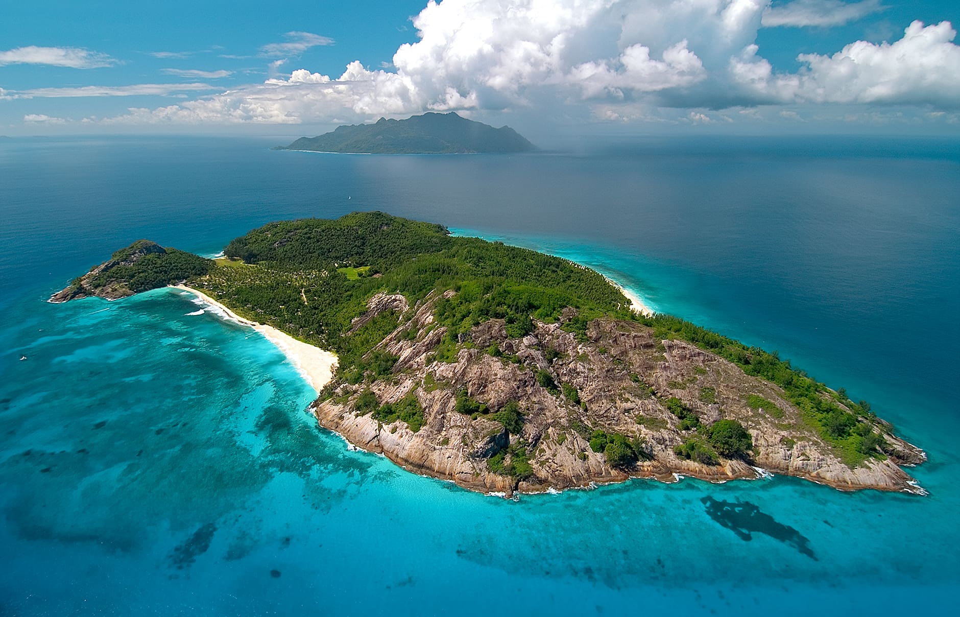North Island, a Luxury Collection Resort, Seychelles. Luxury Hotel Review by TravelPlusStyle. Photo © North Island north-island-silhouetteislandinthedistance_0