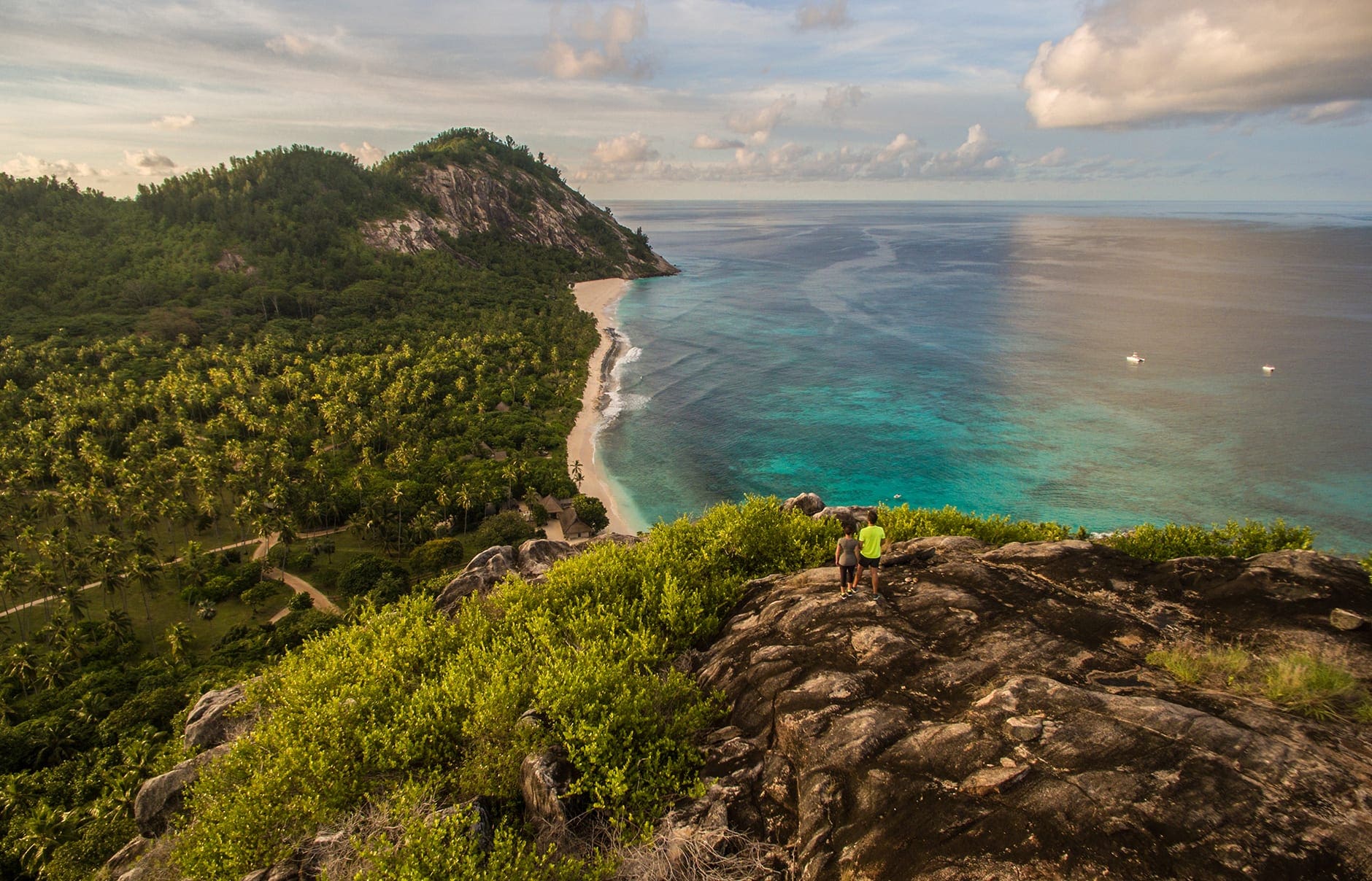 North Island, a Luxury Collection Resort, Seychelles. Luxury Hotel Review by TravelPlusStyle. Photo © North Island north-island-spahilltrailwalk