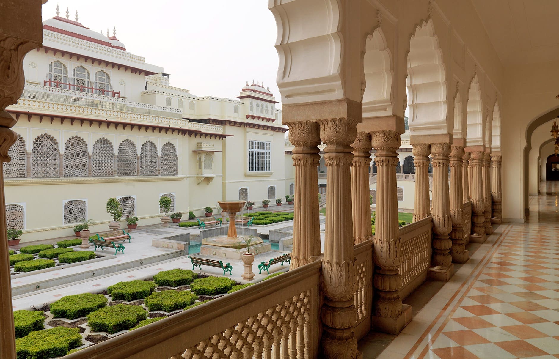 Taj Rambagh Palace, Jaipur, India. Luxury Hotel Review by TravelPlusStyle. Photo © Taj Hotels Resorts and Palaces Rambagh Palace/Jaipur/India