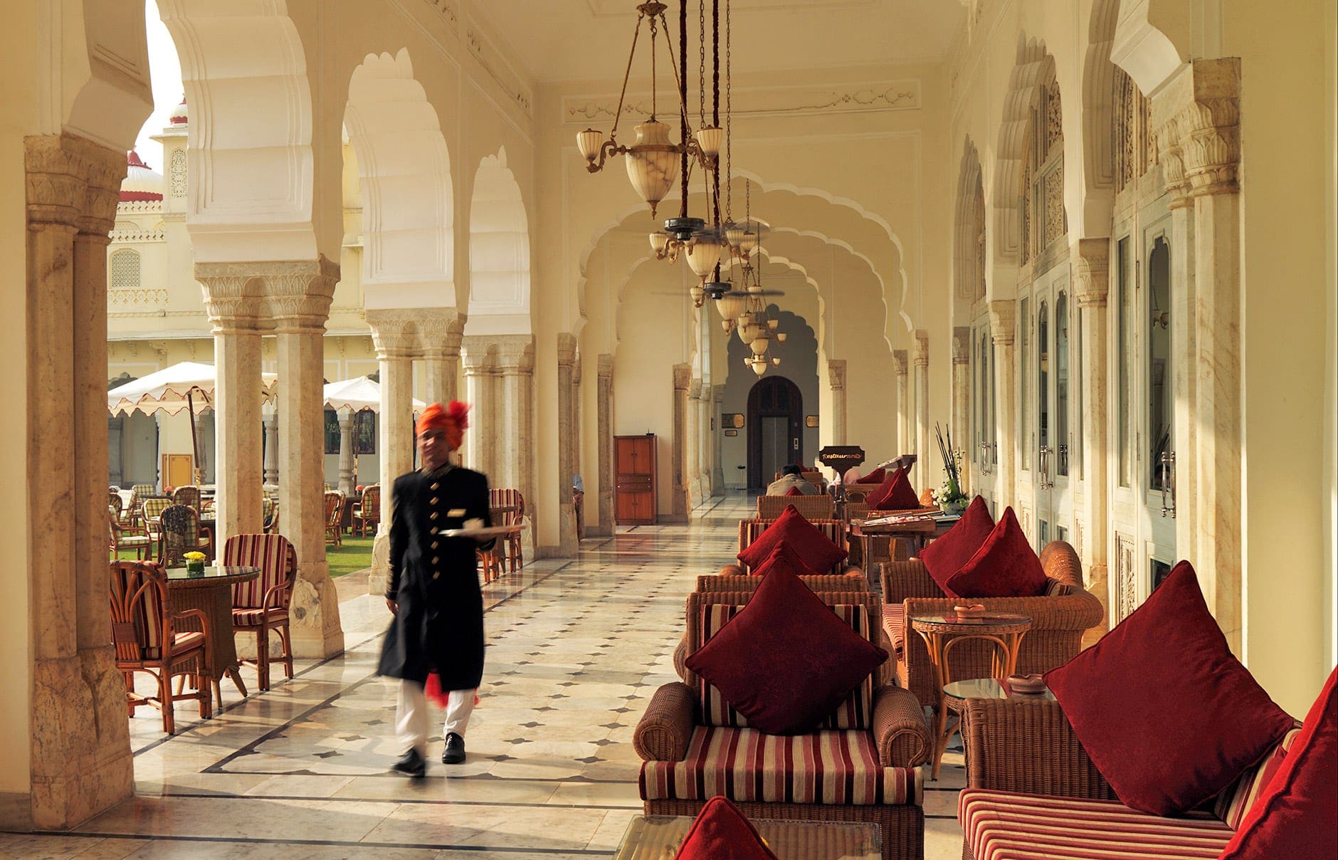 Taj Rambagh Palace, Jaipur, India. Luxury Hotel Review by TravelPlusStyle. Photo © Taj Hotels Resorts and Palaces Rambagh Palace/Jaipur/India