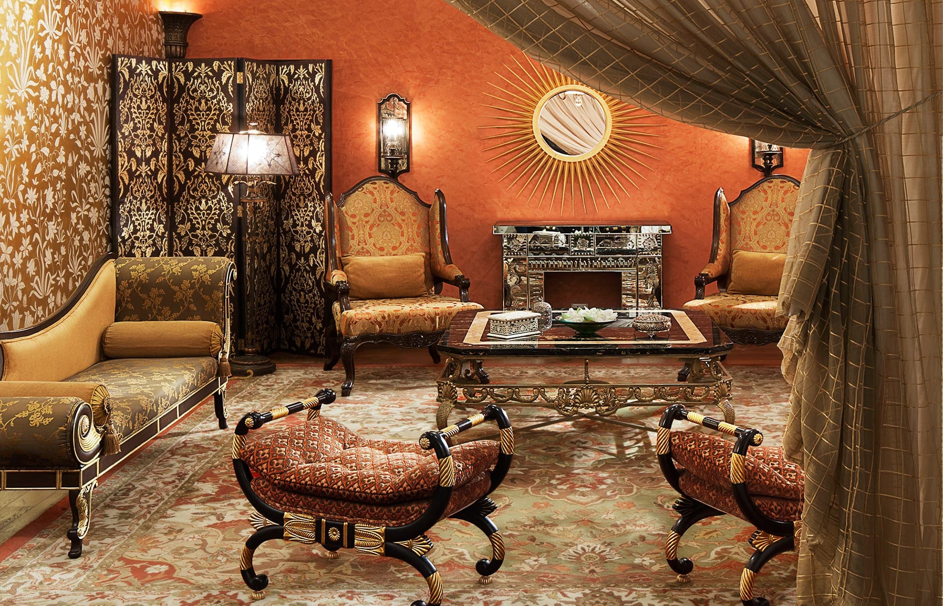 Taj Rambagh Palace, Jaipur, India. Luxury Hotel Review by TravelPlusStyle. Photo © Taj Hotels Resorts and Palaces hi_h4ej0_67917448_grand_presidential_suite_-_sukh_niwas_2