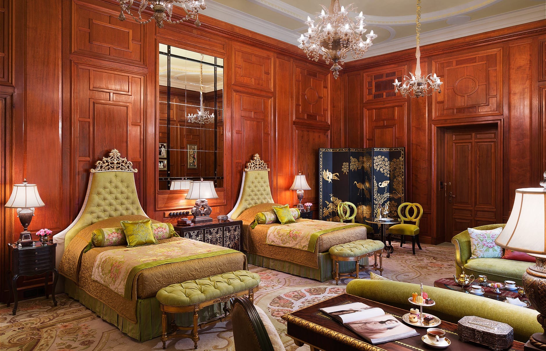 Taj Rambagh Palace, Jaipur, India. Luxury Hotel Review by TravelPlusStyle. Photo © Taj Hotels Resorts and Palaces hi_h4ej0_67917622_royal_suite_-_pothikhana_suite_1