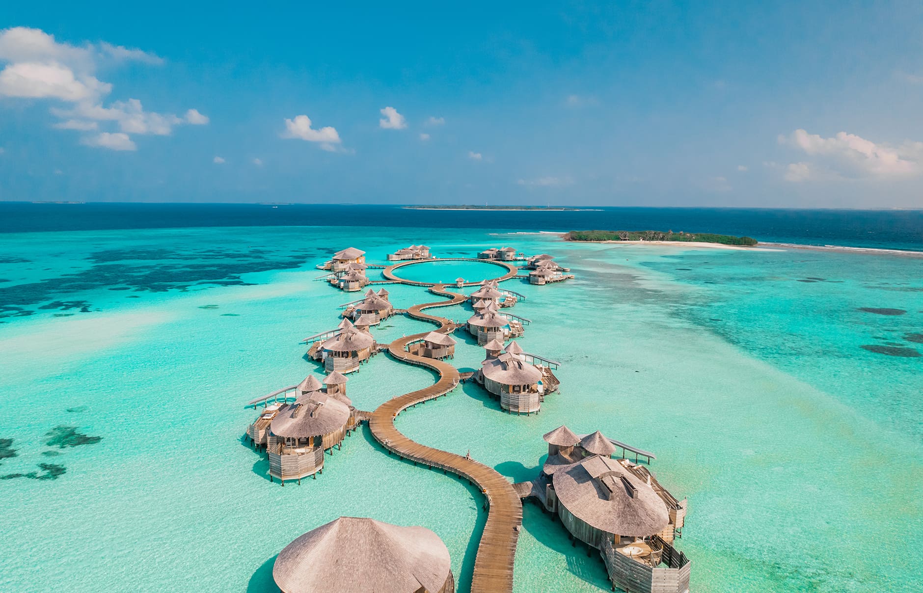 Soneva Jani, Medhufaru Island, Noonu Atoll, Maldives. Luxury Hotel Review by TravelPlusStyle. Photo © Soneva 26036_soneva-jani-aerial