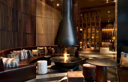 The Bar. The Chedi Andermatt, Switzerland. © GHM