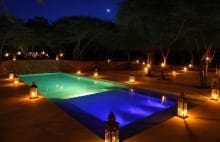 Pool at night