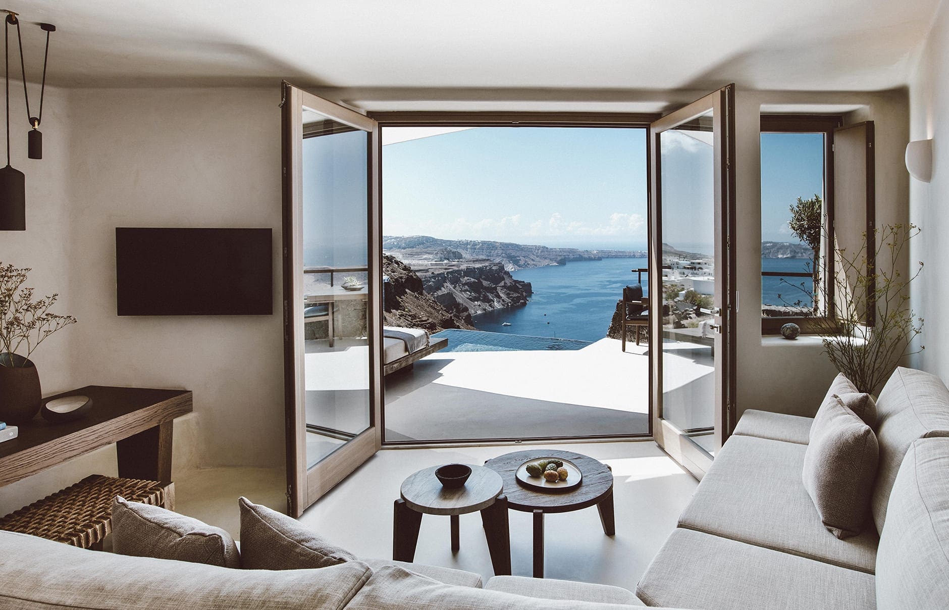 Vora Villas Santorini, Greece. Hotel Review by TravelPlusStyle. Photo © VORA vora-santorini-villa-ro-r-11