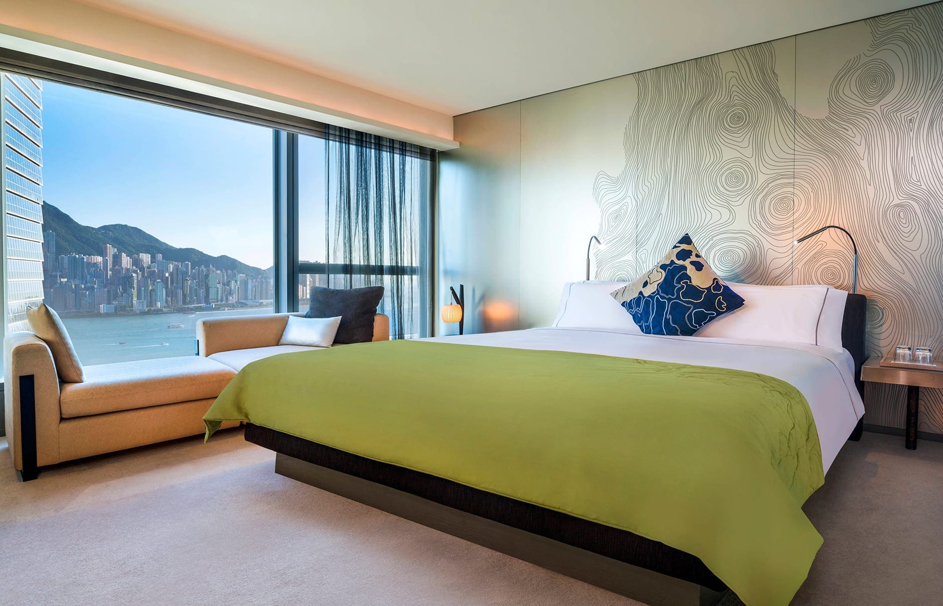 W Hong Kong - Hong Kong. Hotel Review by TravelPlusStyle. Photo © Marriott International 101160721-h1-hkgwh-guestroom-3959-hor-clsc