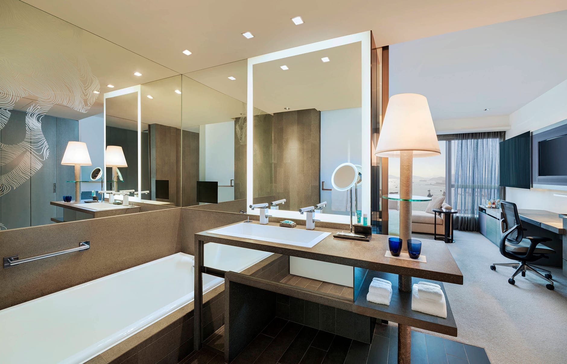 W Hong Kong - Hong Kong. Hotel Review by TravelPlusStyle. Photo © Marriott International 101160796-h1-hkgwh-bathroom-5264-hor-clsc
