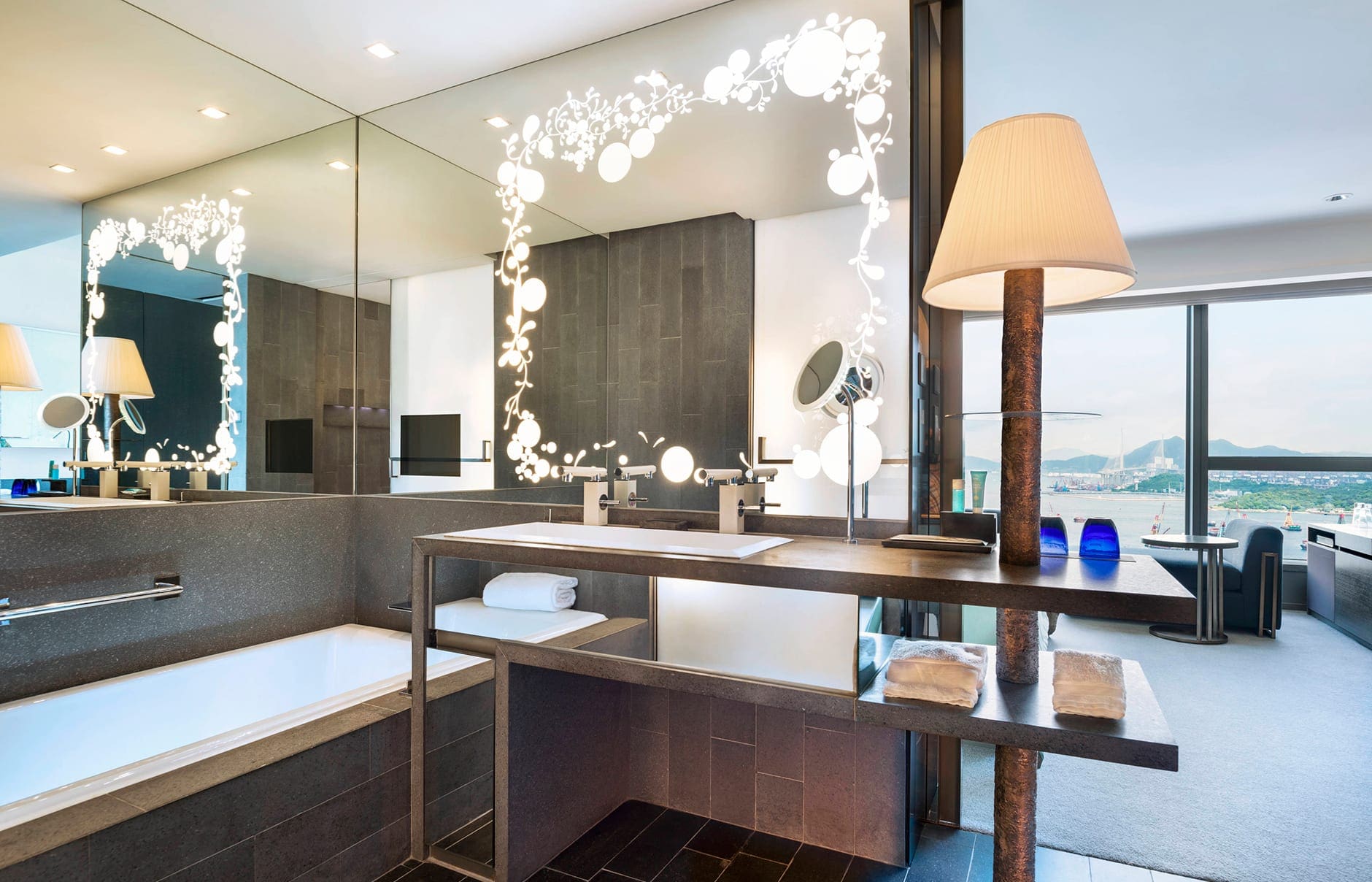 W Hong Kong - Hong Kong. Hotel Review by TravelPlusStyle. Photo © Marriott International 101160810-h1-hkgwh-guest-room-8826-hor-clsc